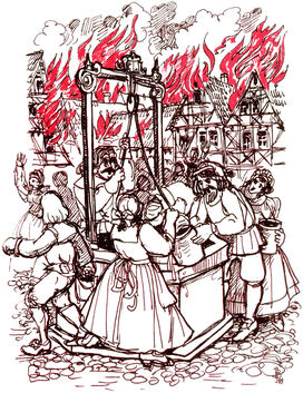 Der rote Hahnüber KirchheimVom großen Kirchheimer Brand 1690