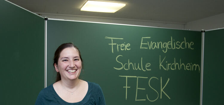 Die 28-jährige Linda Kirschner wird die Kinder in der neuen  Freien Evangelischen Schule Kirchheim unterrichten.Foto: Jean-Luc J
