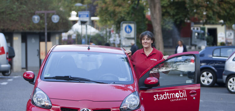 Wenn es mal nicht ohne geht, nutzt Regina Selz ein Carsharing-Auto.Foto: Jean-Luc Jacques