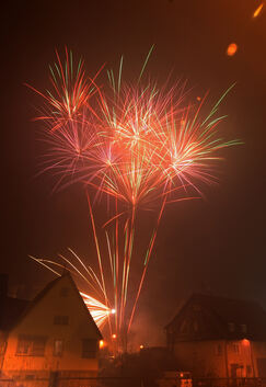 Feuerwerk an Silvester 2015 in Weilheim