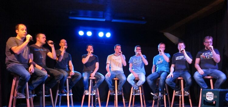 Die singenden Männer aus Owen begeistern ihr Publikum.Foto: pr
