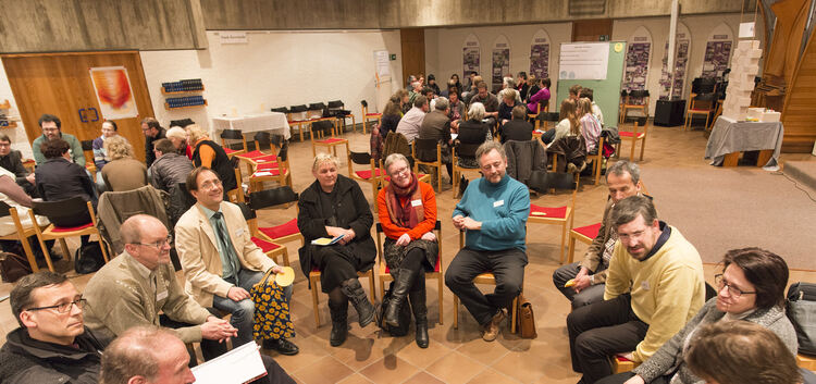 Bei der Bezirkssynode gab es mehrere Gesprächsrunden zum Thema Flüchtlingsarbeit.Foto: pd