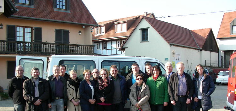 Die Partnerschaftskomitees aus Holzmaden und Connantre fanden sich zum „Treffen auf halber Strecke“ im Elsass ein. Foto: Rainer