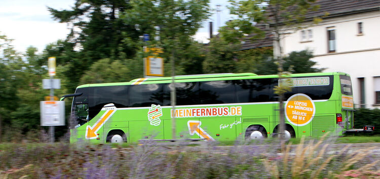 Die Fernbusse streifen Kirchheim nur auf der Autobahn.Foto: Jean-Luc Jacques