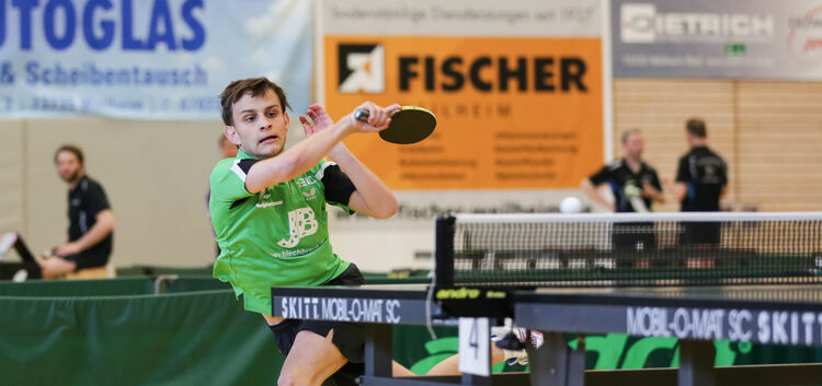 Erfolgreicher Kampf um den Aufstieg: Ben Klenk und der SV Nabern III spielen kommende Saison in der Tischtennis-Bezirksklasse.Fo