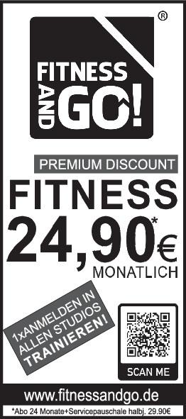 Fitnesss für 24,90 Euro