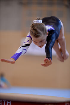 Sicher im Landesfinale: Die zwölfjährige Hannah Schweiss.Foto. Hrivatakis