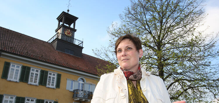 Fühlt sich wohl im Owener Rathaus: Bürgermeisterin Verena Grötzinger. Foto: Jean-Luc Jacques