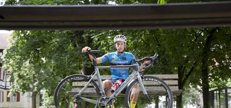 Sein neuer Arbeitgeber sitzt in Österreich, trainiert wird daheim: Jannik Steimle gilt im Radsport als die Neuentdeckung der Sai