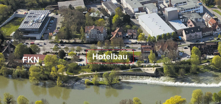An der Nürtinger Neckarstraße zwischen Bundesstraße und Neckarufer soll ein Hotel entstehen.Foto: stadt nt