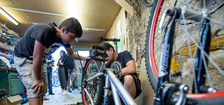 Fahrradwerkstatt Weilheim Flüchtlinge