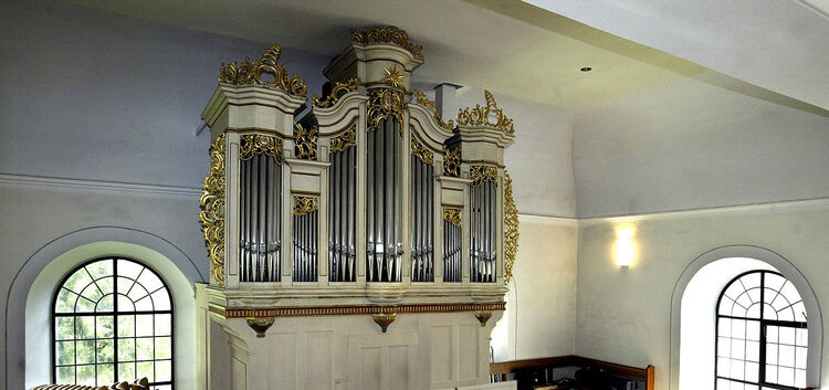 renovierte restaurierte Gruol-Orgel in Schopfloch