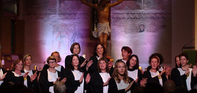 Der Nonnenchor der „Je¿Singers“ in Aktion. Foto: pr
