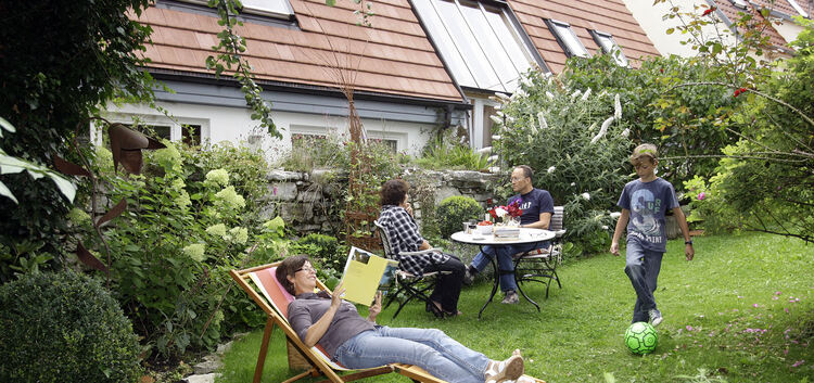 Ferienwohnung mit Terrasse und Garten.Foto: Jean-Luc Jacques