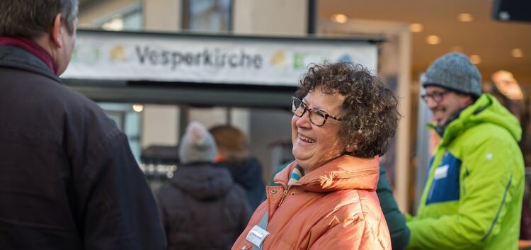 Gerlinde Kretschmann ist von 10 bis 12 am Stand der Vesperkirche auf dem Kirchheimer Markt