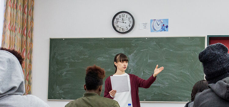 International geht es in der VABO-Klasse von Alena Sakalouskaya zu: Nicht nur die Schüler kommen aus ganz unterschiedlichen Länd