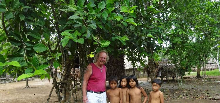 Am Amazonas-Ursprung in Peru hat Helmut Bürger eine Siedlung der Bora-Indianer besucht. Foto: oh