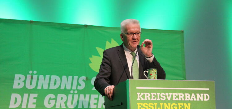 Winfried Kretschmanm appelliert an die deutsche Wirtschaft: Sie muss grün werden.Foto: Elke Eberle
